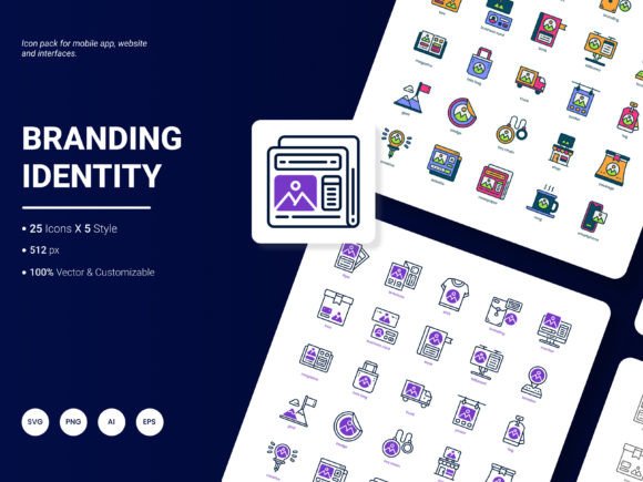 Branding Identity Icon Pack: Graphics and Icons for Digital Sellers