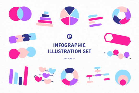 Colorful Infographic Illustration Set