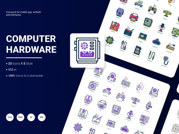 Computer and Hardware Icon Pack