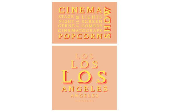 Decorative Repeat Word Message Set: Graphics for Creative Projects