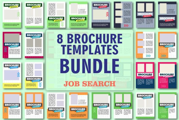 Find Job Blank Brochure Design Bundle: Graphics for Handmade Business