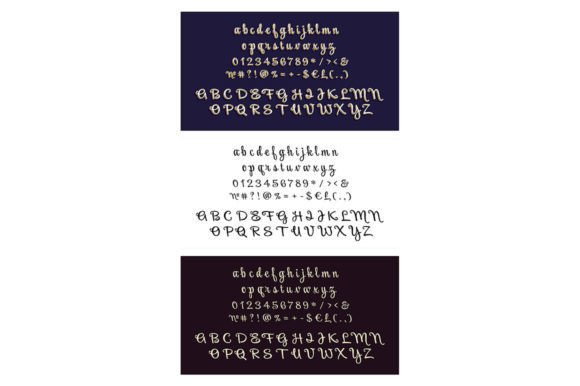 Handwritten Modern Script Alphabet Set for Graphics and Crafts