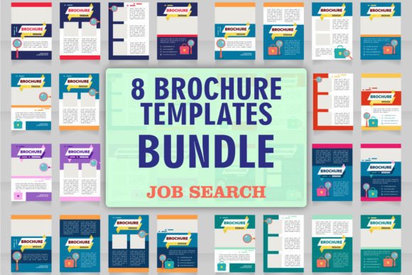 Job Searching Brochure Design Bundle: Graphics for Local Business Branding