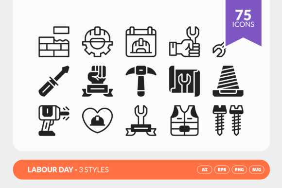 Labour Day Icon Graphics and Icons