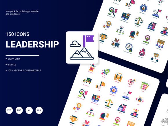 Leadership Icon Pack: Graphics for Local Business