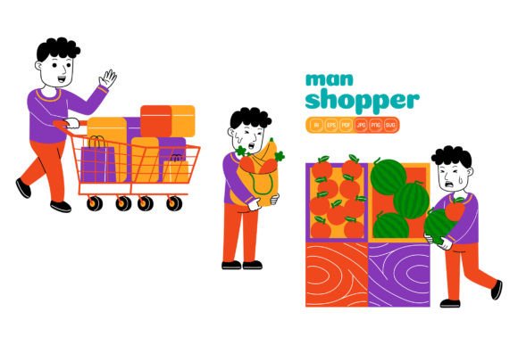 Man Shopper Vector Pack 03 Review