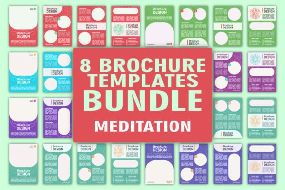 Meditation Brochure Template Bundle: Graphics for Calm and Clarity