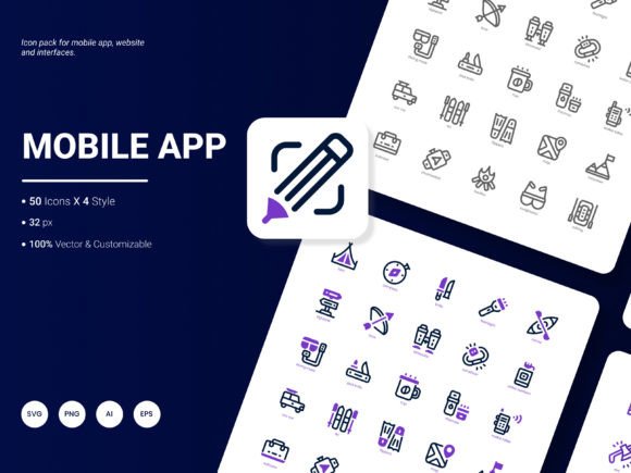 Mobile App Icon Pack: Graphics and Icons for Modern Branding