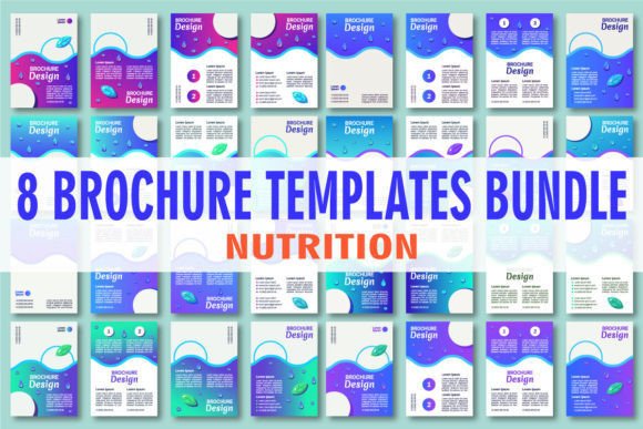 Nutrition Blank Brochure Design Bundle