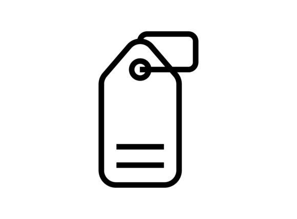 Price Tag: Graphic Design Asset for Icons and E-commerce