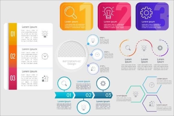 Teamwork Infographic Chart Set for Graphics & Infographics