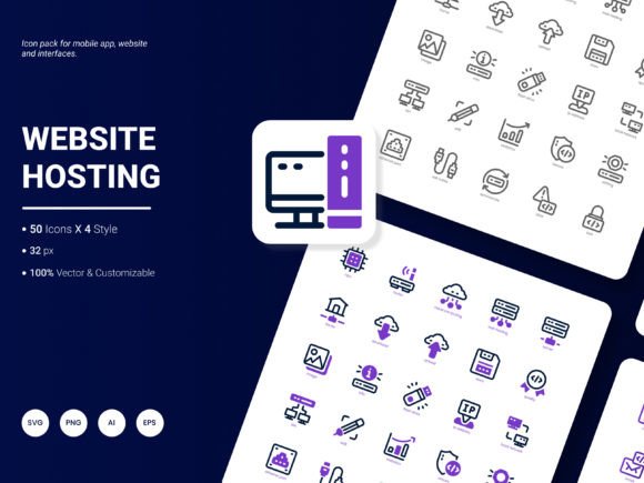 Website Hosting Icon Pack: Graphics and Icons for Real Projects